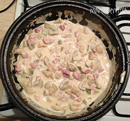 Fusilli zucchine e speck